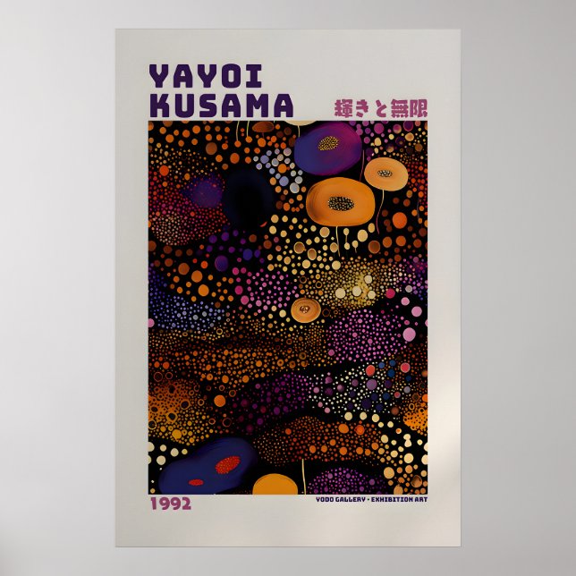 Póster de Yayoi Kusama - Impresión abstracta de Ya (Frente)