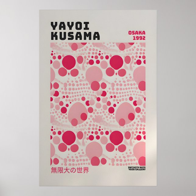 Póster de Yayoi Kusama - Impresión abstracta de Ya (Frente)