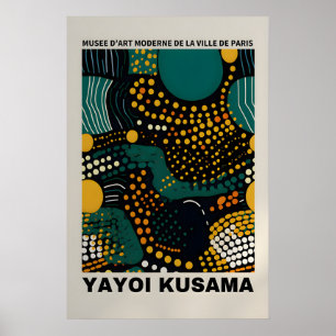 Póster de Yayoi Kusama - Póster abstracto de Yayoi