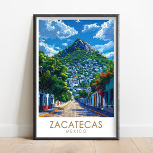 Póster de Zacatecas - Impresión de la colina Bufa