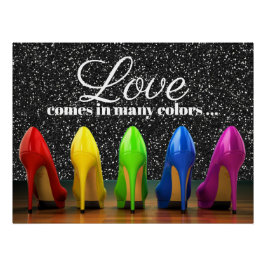 Poster de zapatos de tacón alto