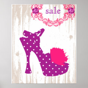 POSTER DE ZAPATOS Púrpura - Posters DE MODA