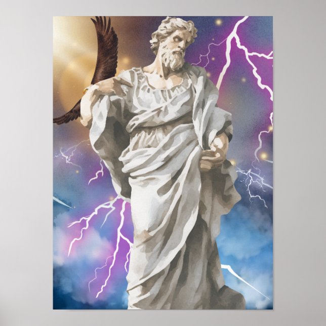 Póster de Zeus, Rey de los Dioses (Frente)