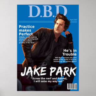 Póster Dead by Daylight Magazine Cover  Jake Park