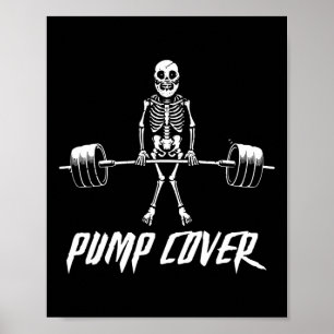 Póster Deadlift Retro inverso Funda de la bomba de gimnas
