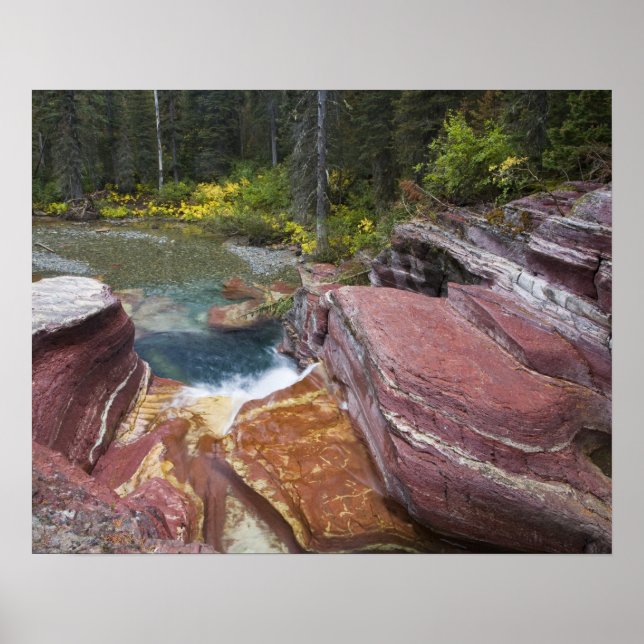 Póster Deadwood cae sobre Reynolds Creek en otoño en (Frente)