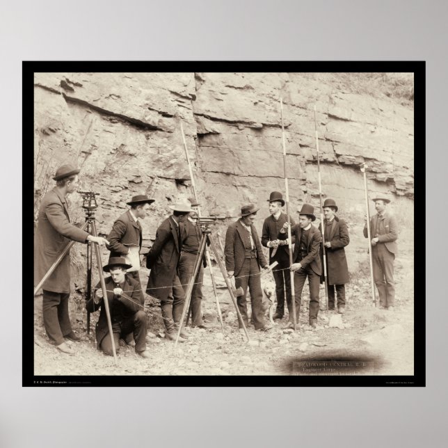Póster Deadwood Central RR Engineer Corps SD 1888 (Frente)