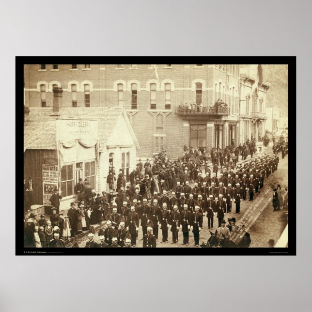 Póster Deadwood Grand Lodge IOOF Street Parade SD 1890 (Frente)
