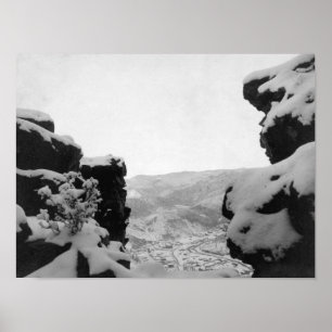 Póster Deadwood según lo visto de la fotografía blanca de