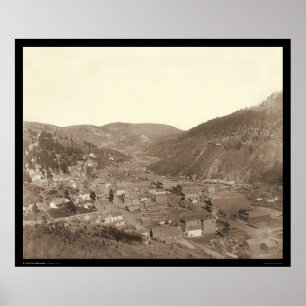 Póster Deadwood View from Mrs. Livingston's Hill SD 1887