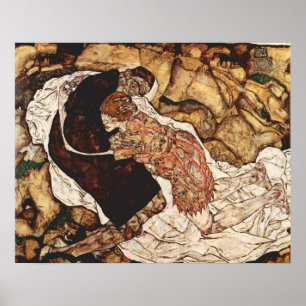 Póster Death And The Maiden by Egon Schiele