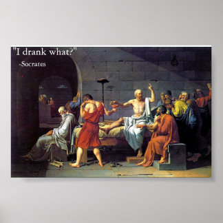 Póster death of socrates