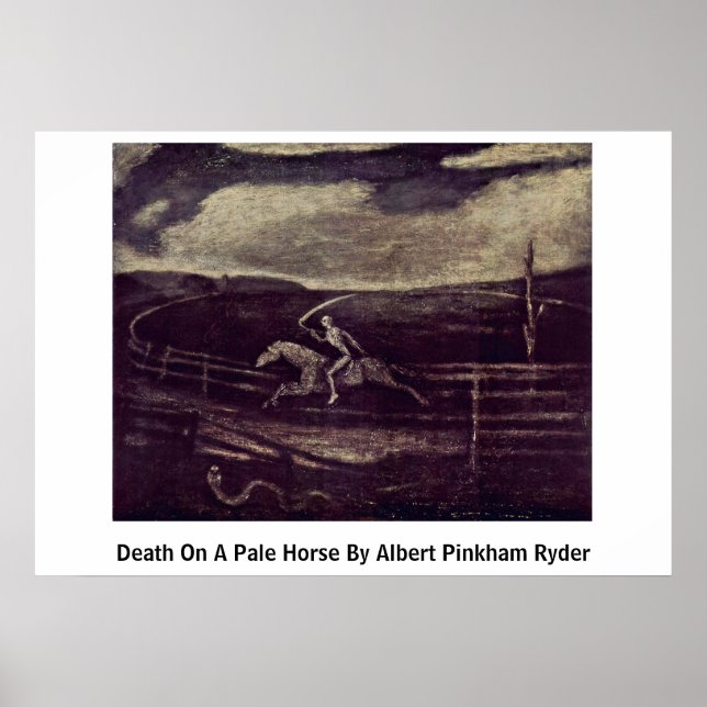 Póster Death On A Pale Horse By Albert Pinkham Ryder (Frente)