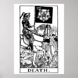 Póster Death Tarot Card Wall Art Poster