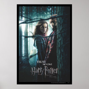 Póster Deathly Hallow - Hermione y Ron