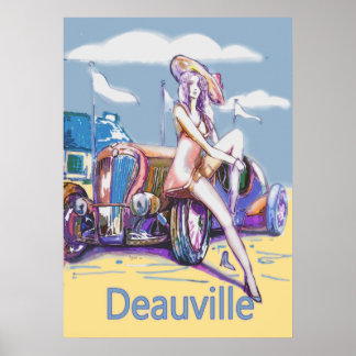 Póster deauville french riviera