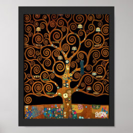 Póster Debajo del árbol de la vida, por Gustav Klimt,
