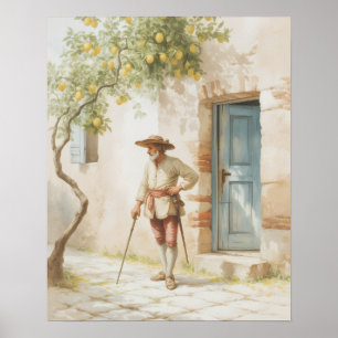 Póster Debajo del árbol del limón - Una pausa eterna