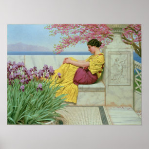 Póster Debajo del flor que cuelga en la rama, 1917