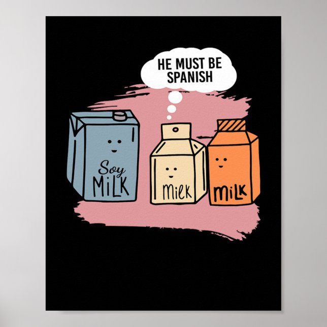 Póster Debe Ser Leche Leche Leche Leche Leche Leche Leche (Frente)