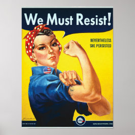 Póster Debemos resistir: La protesta de Rosie Personaliza