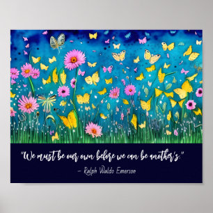 Póster Debemos Ser Nuestra Propia Cita Floral