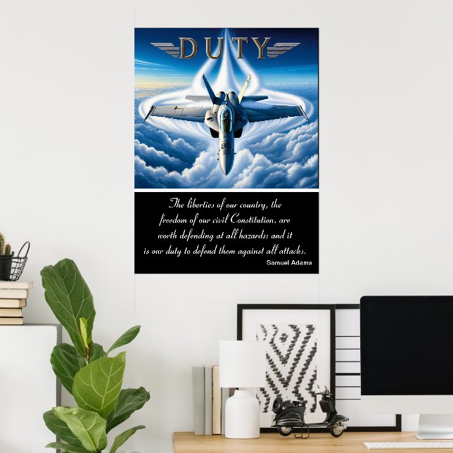 Póster Deber: El ascenso de Super Hornet (Oficina en casa)