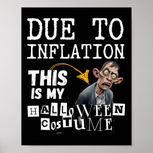 Póster Debido A La Inflación, Este Es Mi Costu Zombie De