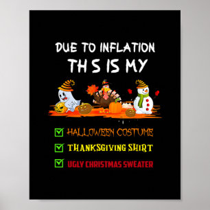 Póster Debido a la inflación, esto es mi Halloween de Acc