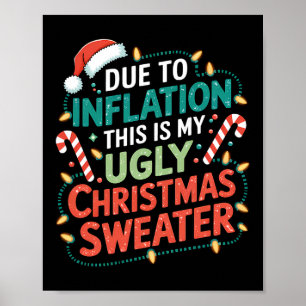 Póster Debido A La Inflación, Los Navidades Feo Dulce Noc