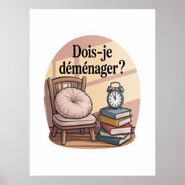 Póster ¿Debo mudarme? (Frente)