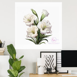 PÓSTER DEBORAH STEWART MINISTRIES-WHITE LILY