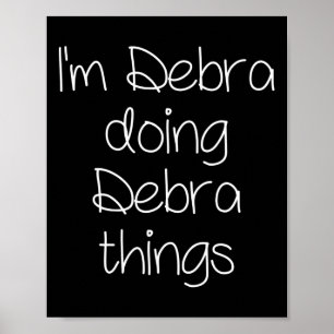 Póster Debra está haciendo cosas divertidas que las mujer