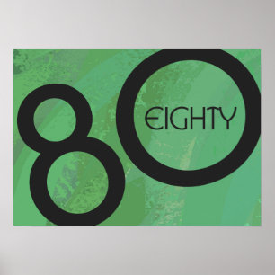 Póster Década Verde 80 cumpleaños