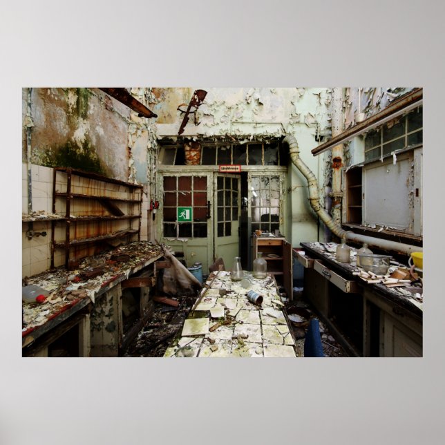 Póster Decadencia de laboratorio (Frente)