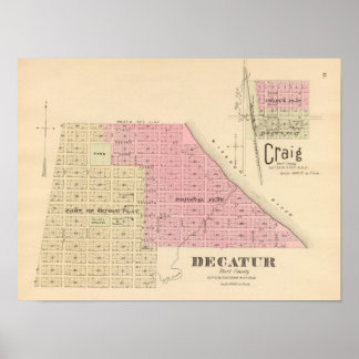 Póster Decatur, Nebraska