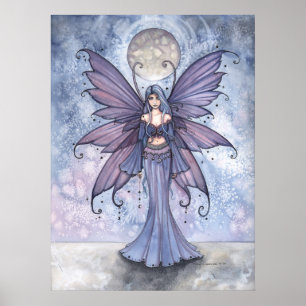 Póster December in Blue Fairy Poster by Molly Harrison