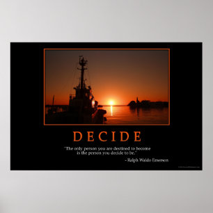 Póster Decida el poster