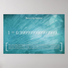 Póster Decimal recurrente - Poster de matemáticas