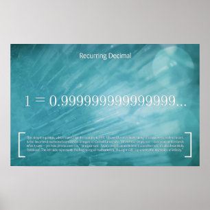 Póster Decimal recurrente - Poster de matemáticas