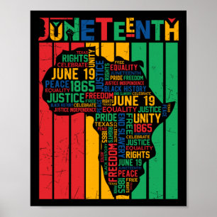 Póster Decimoctava historia negra de la libertad afroamer