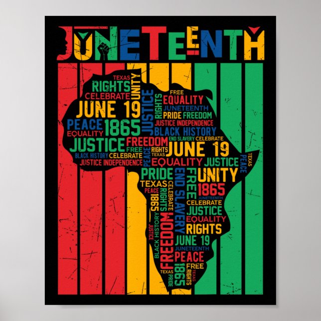 Póster Decimoctava historia negra de la libertad afroamer (Frente)