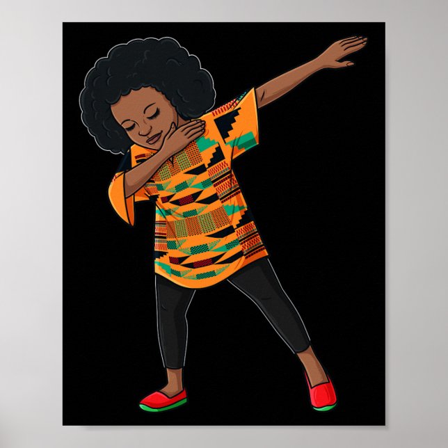 Póster Decimoctavo Día de Abandonar el Orgullo Negro Afro (Frente)