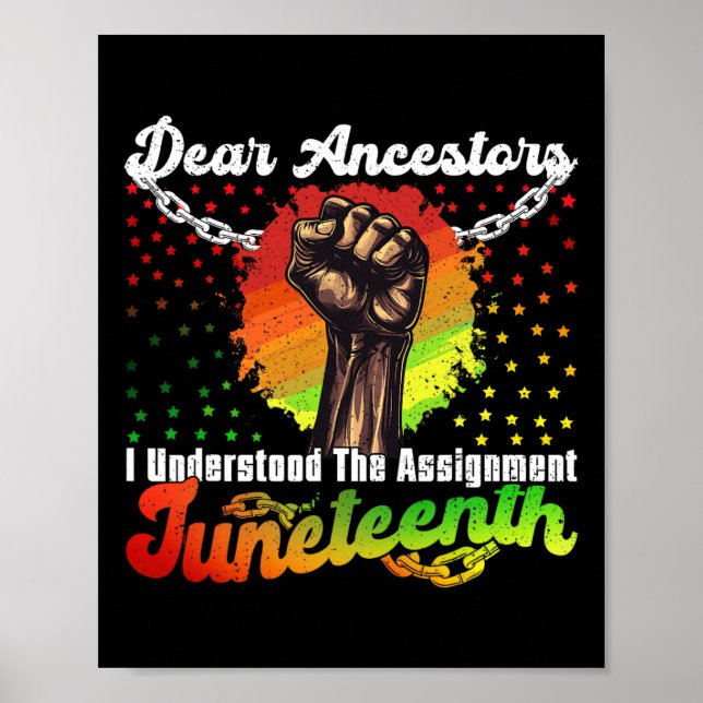 Póster Decimoctavo Queridos Ancestros, Entendí El Ignoran (Frente)