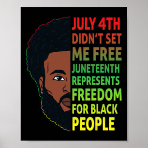 Póster Decimoctavo Rey Negro Hombres Africanos por la Lib