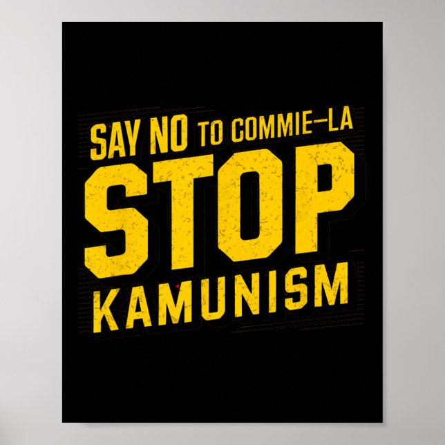 Póster Decir No A Comprometer La Parada El Kamunismo Dive (Frente)