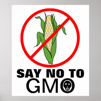 Póster Decir No A La Cob De Maíz GMO