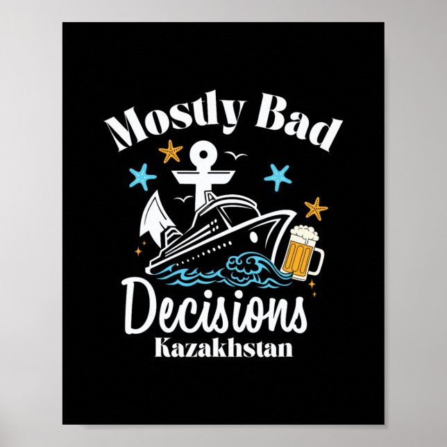 Póster Decisiones en su mayoría D Kazajistán Spring Break (Frente)