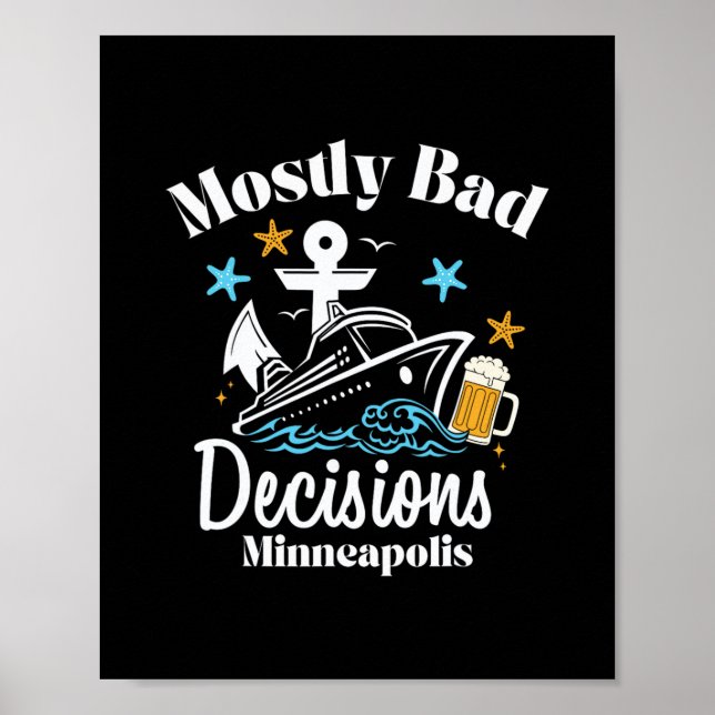 Póster Decisiones en su mayoría D Minneapolis Spring Brea (Frente)