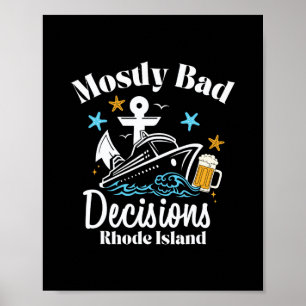 Póster Decisiones mayormente D Rhode Island Spring Break